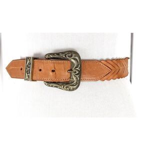 MILOR Women\'s Leather Belt Size ML White ‎ Aztec Print Women main image 3